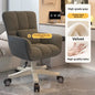 Ergonomic Desk Chair for Dorm & Home, Computer Office Chair with Lumbar Support, Swivel Rolling Study Chair for Small Spaces