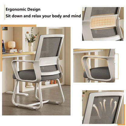 Comfortable Ergonomic Office Chair Home Computer Chair Lumbar Support Backrest Chair for Office Meeting Dormitory Student Chairs