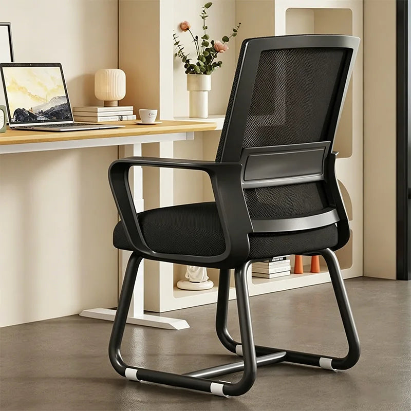 Comfortable Ergonomic Office Chair Home Computer Chair Lumbar Support Backrest Chair for Office Meeting Dormitory Student Chairs