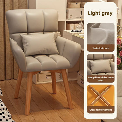 Computer Chair, Comfortable Study Desk and Chair for Home Use, Sedentary Office Chair, Bedroom Makeup Chair, Dressing Stool